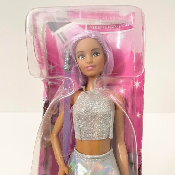Barbie Careers Pop Star You Can Be Anything Doll Purple Hair Damaged Box - Picture 9 of 13
